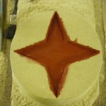 Red Star carving
