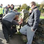 
Close up and personal to this 1730s marker
